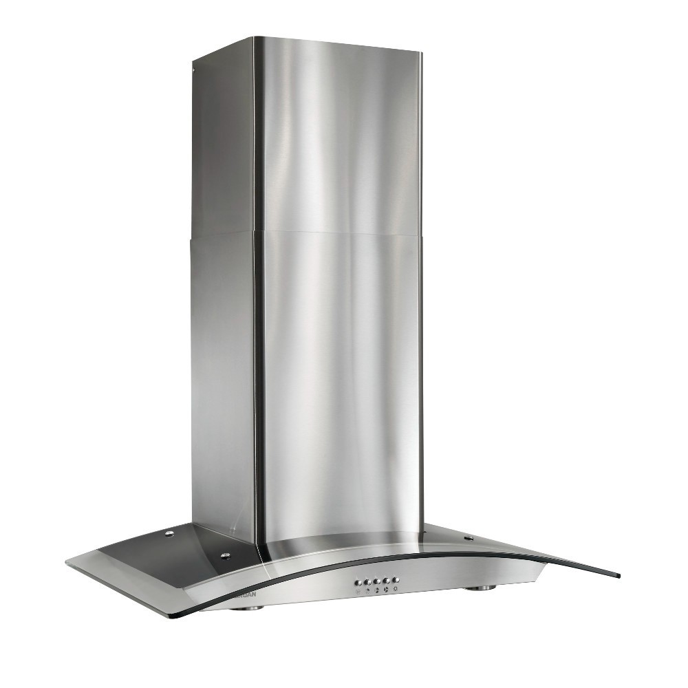 Broan 36-Inch Arched Glass Wall Mount Chimney Range Hood Broan 36-Inch Arched Glass Wall Mount Chimney Range Hood