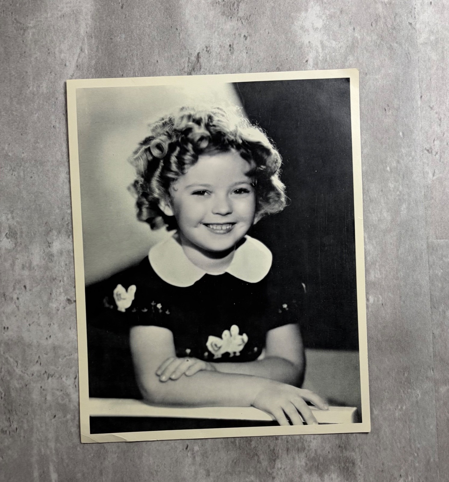 Vintage Shirley Temple 1935 Curly Top 8x10 Photogravure Portrait Movie Star