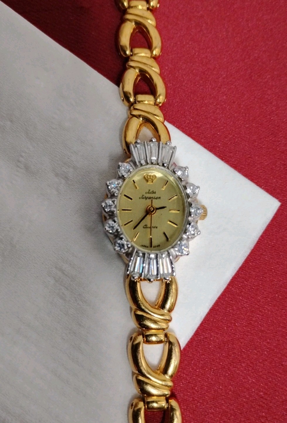 Vintage Jules Jurgensen Ladies Quartz Cocktail Watch Excellent Running Cond CFM