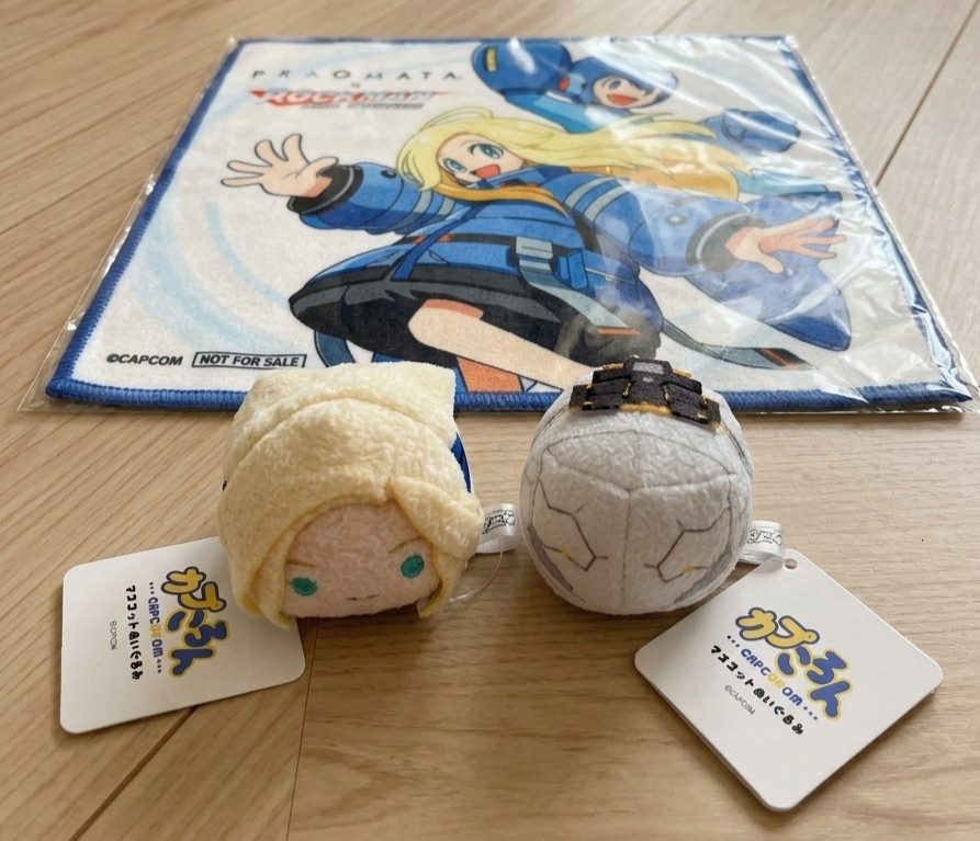 Pragmata Capcorom Plush Set Hugh & Diana + Rockman TGS 2026 Towel Capcom Japan