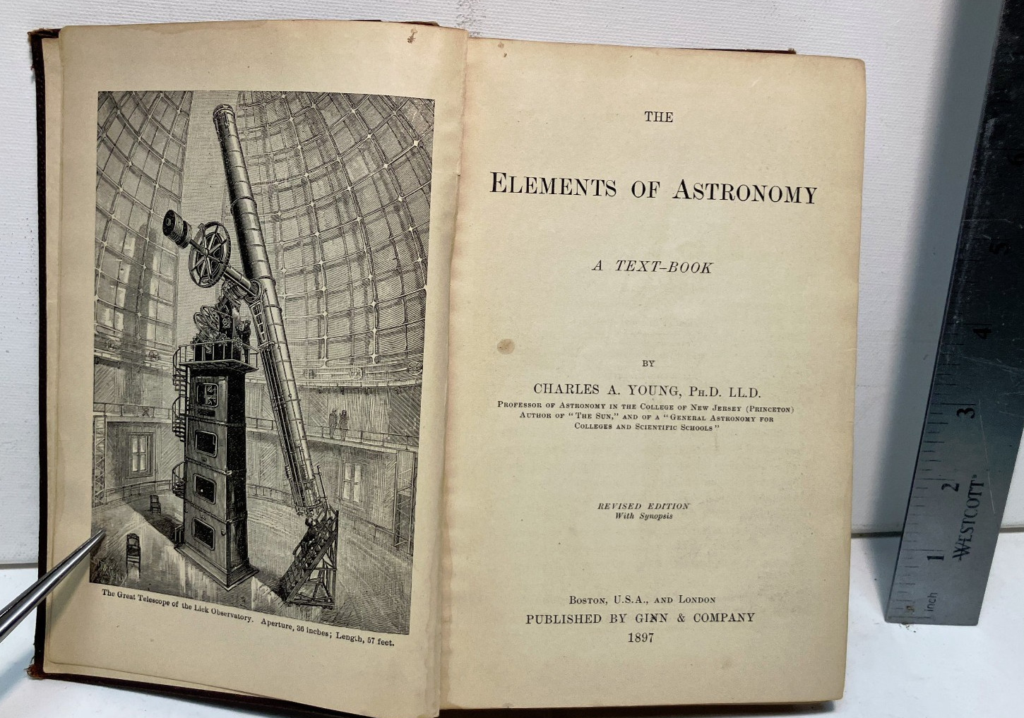 Elements of Astronomy Charles A. Young 1889 Hardcover Textbook Elements of Astronomy Charles A. Young 1889 Hardcover Textbook