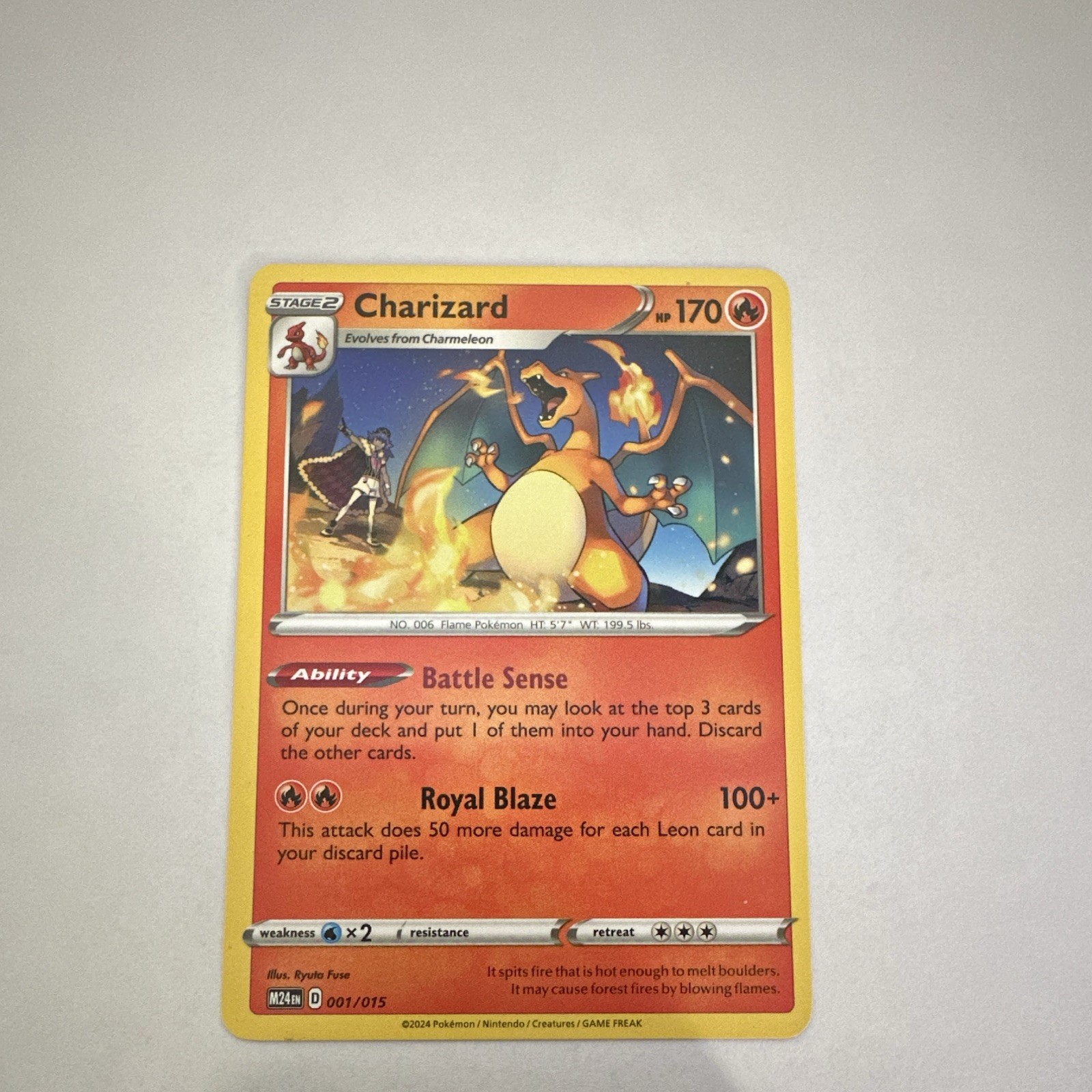 The Pokémon Company Charizard 001/015 McDonald\'s Collection 2024 Non-Holo ENG The Pokémon Company Charizard 001/015 McDonald\'s Collection 2024 Non-Holo ENG