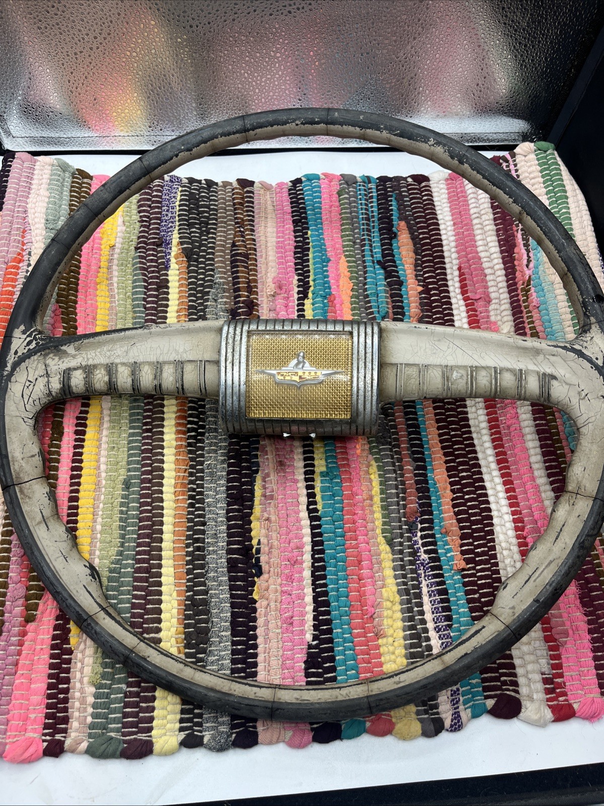 1946 1947 1948 Desoto Steering Wheel & Horn Button Retainer DeSoto OEM Vintage 1946 1947 1948 Desoto Steering Wheel & Horn Button Retainer DeSoto OEM Vintage