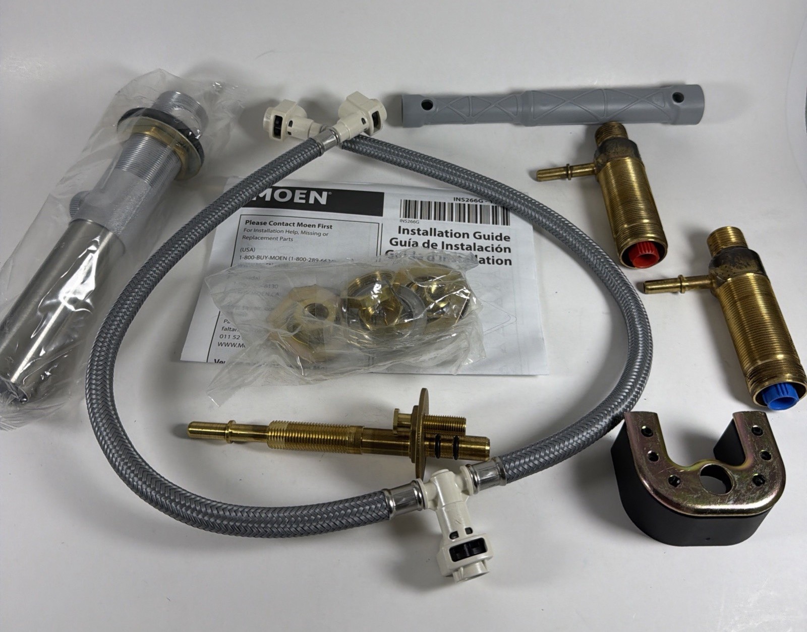 Moen 9000 M-PACT 2-Handle Widespread Lavatory Valve w/ Drain Assembly – Open Box