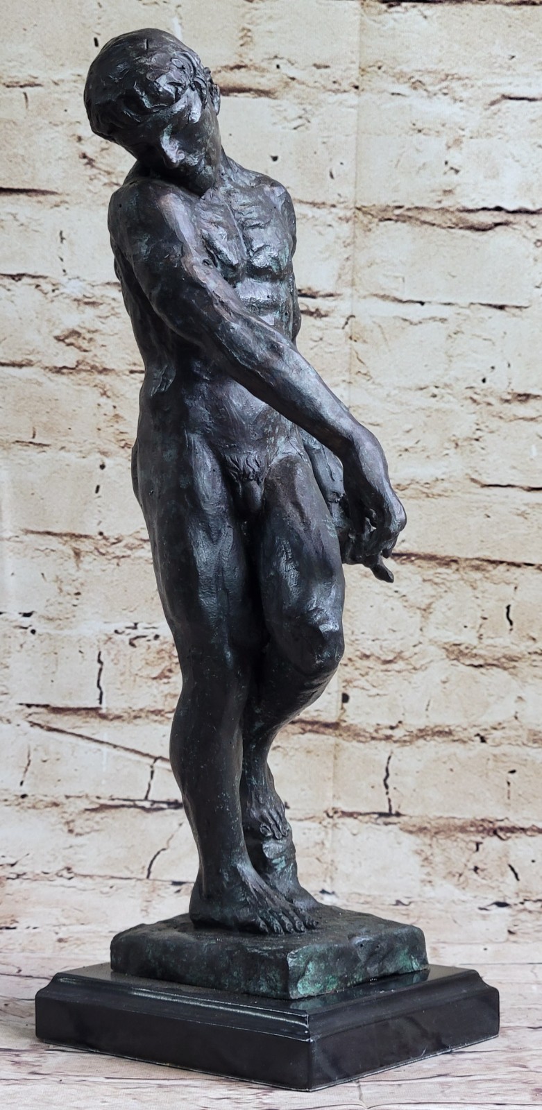 Adam By Auguste Rodin Sculpture reproduction Known as Shadow of Hell Bronze Sale