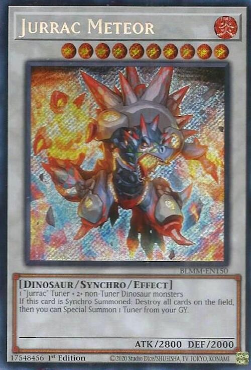 YUGIOH 1x Jurrac Meteor Secret Rare BLMM-EN150 NM YUGIOH 1x Jurrac Meteor Secret Rare BLMM-EN150 NM