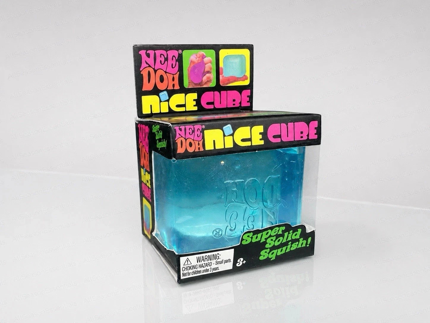 NEW Nee Doh Nice Cube - Super Solid Squish (Blue) - Stress fidget relief toy