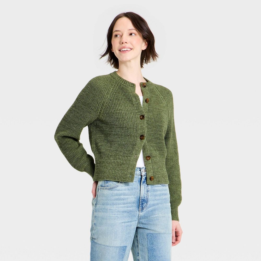 Universal Thread Women's Iconic Long Sleeve Cotton Cardigan Sweater -