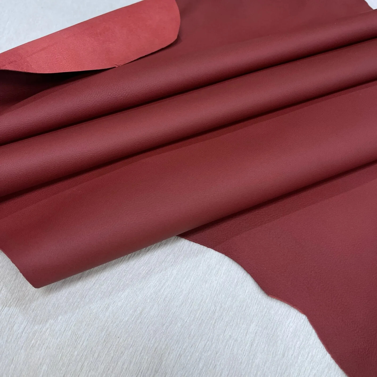 Avetco Premium Goatskin Nappa Soft Leather Hide RED  2 oz Thickness