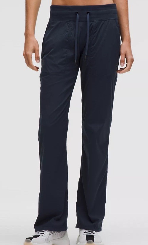 Lululemon Dance Studio Mid-Rise Full Length Pant Black/Gray Size US 6