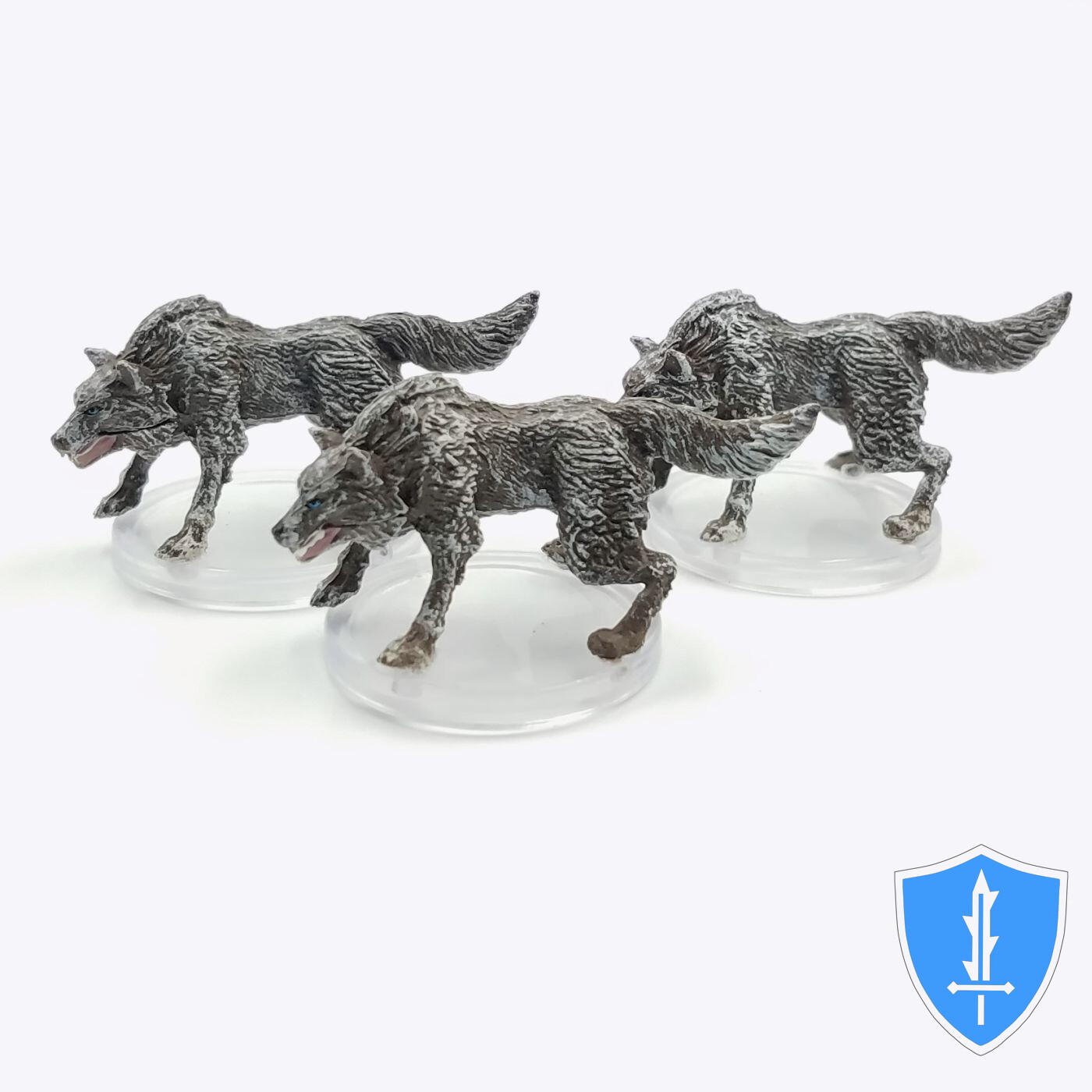 Wolf x3 - Icewind Dale Rime of Frostmaiden #20 D&D Miniature