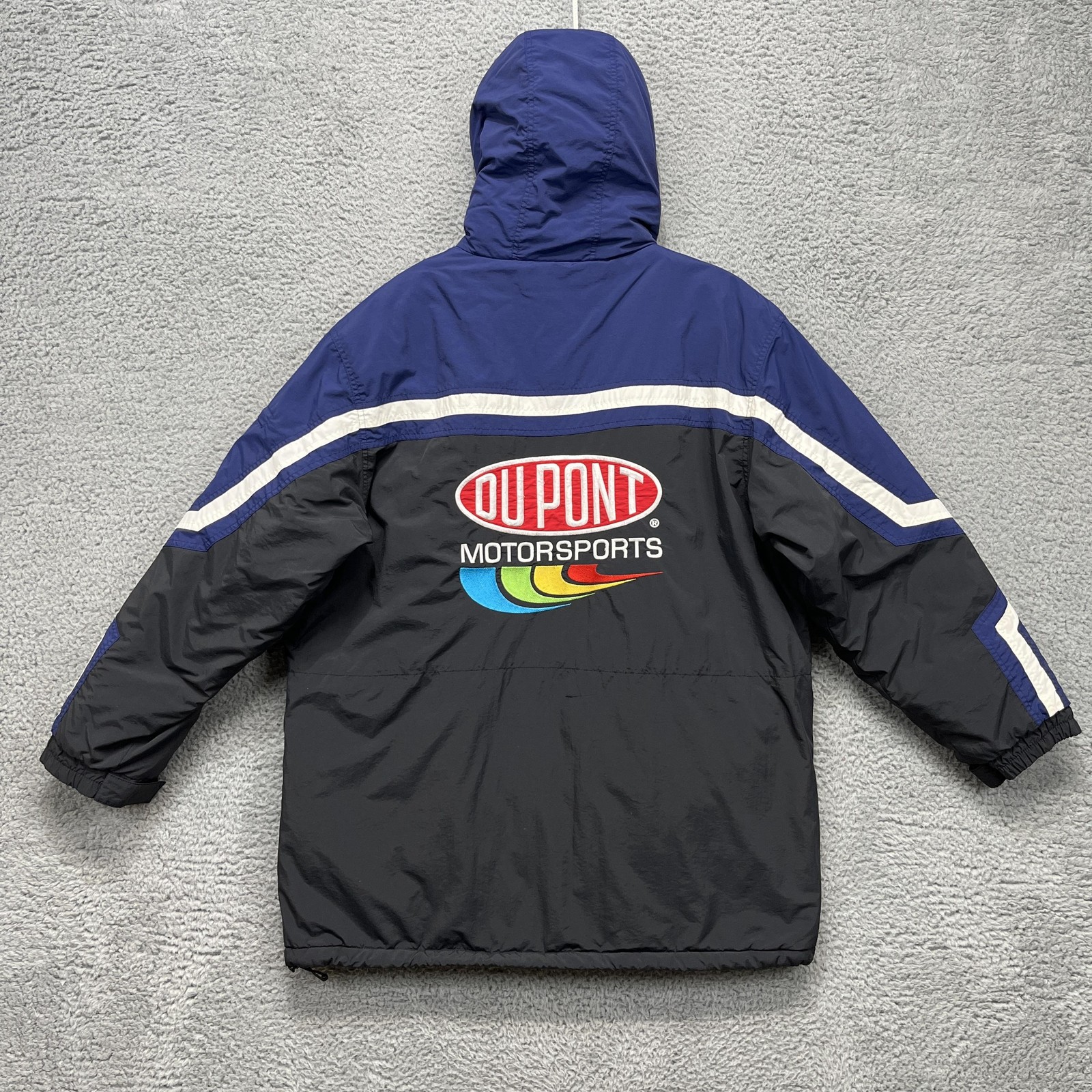 Jeff Gordon DuPont Motorsports Jacket Mens XL Blue Black NASCAR Racing Chase