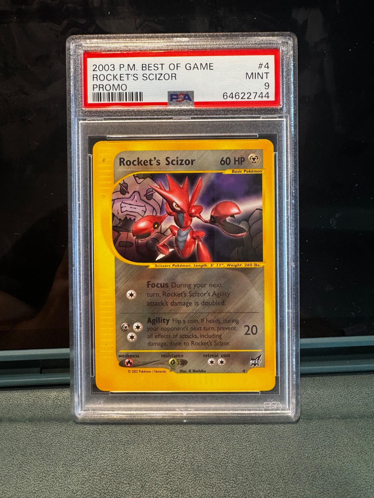 Rocket\'s Scizor 4 2003 best of game promo Pokemon