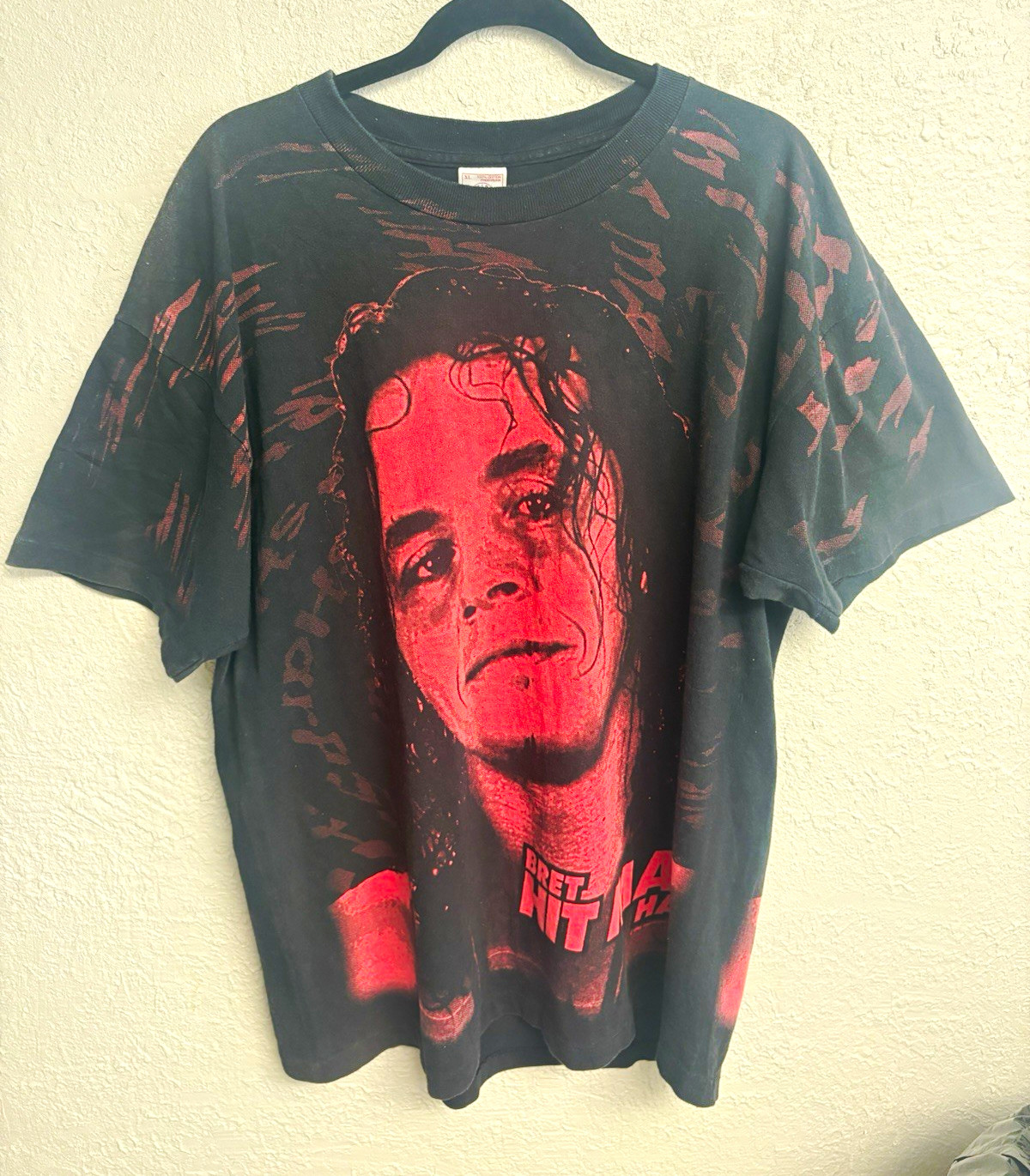 vintage wwf bret hart tee vintage wwf bret hart tee