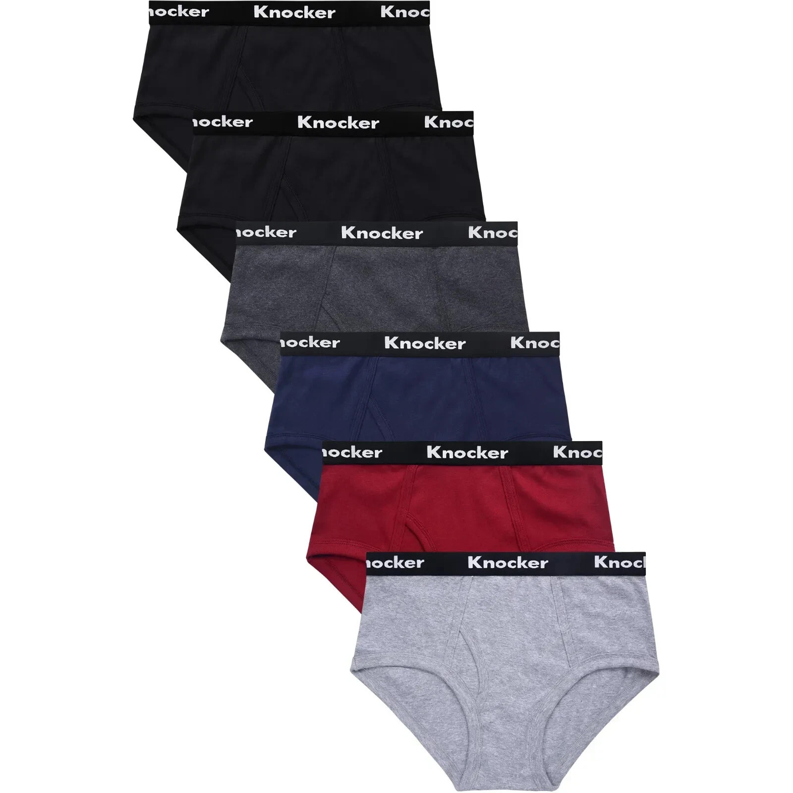 3 6 12 Pack Men Classic Briefs 100% Cotton Brief Fit Underwear Solid Colors S-XL