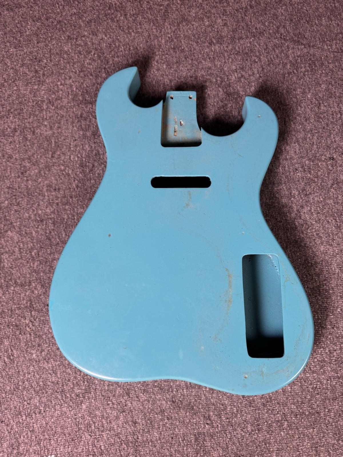 Silvertone 1448 Guitar Body 60s Vintage Electric Guitar Parts Blue Silvertone 1448 Guitar Body 60s Vintage Electric Guitar Parts Blue