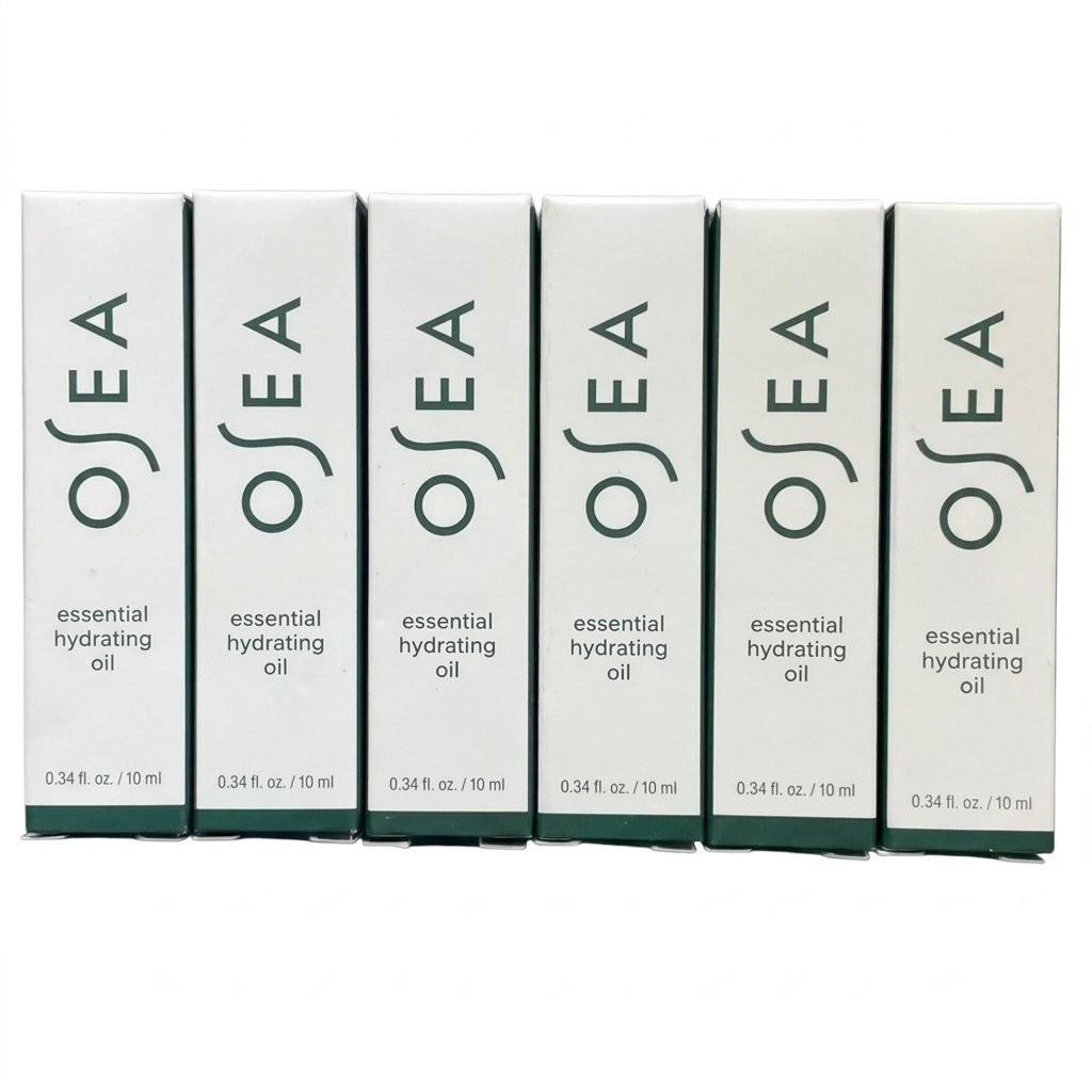 6 x 10ml OSEA Essential Hydrating Oil Vegan Face Oil Anti Aging Clean Beauty NIB