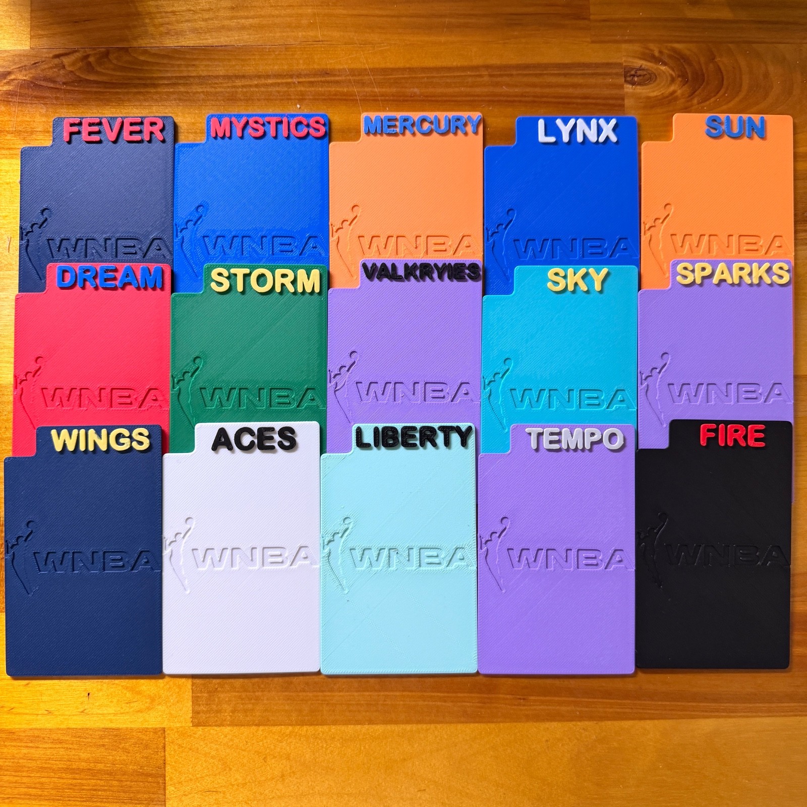 (15) STANDARD WNBA Team Sports Card Dividers Basketball For: Panini Topps Cards
