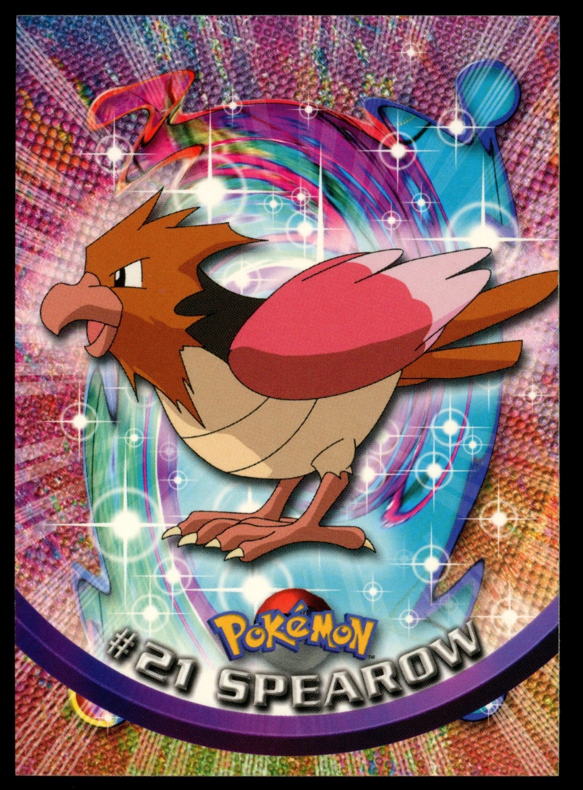 Spearow #21 1999 Topps Pokemon TV Animation Edition Series 1 Blue Logo NM