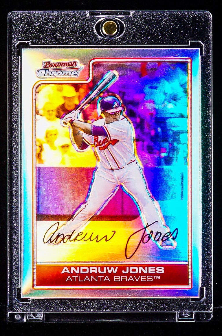 Andruw Jones RARE RAINBOW REFRACTOR CARD Atlanta Braves