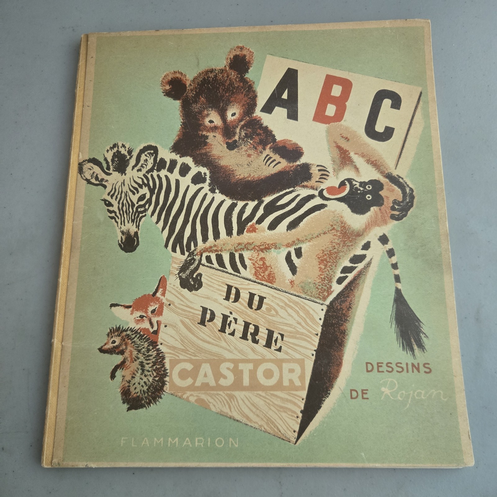 ABC DU PERE CASTOR 1941 Vintage French Childrens Book Feodor Rojankovsky Rojan