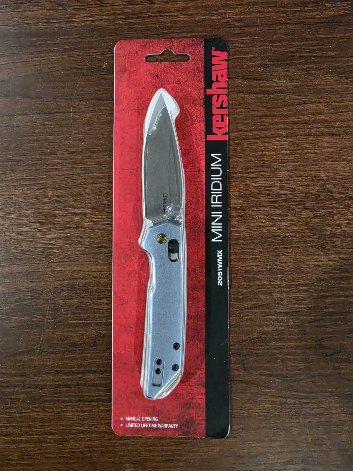 NEW Kershaw Mini Iridium 2051WMX Folding Knife Steel D2 Blade