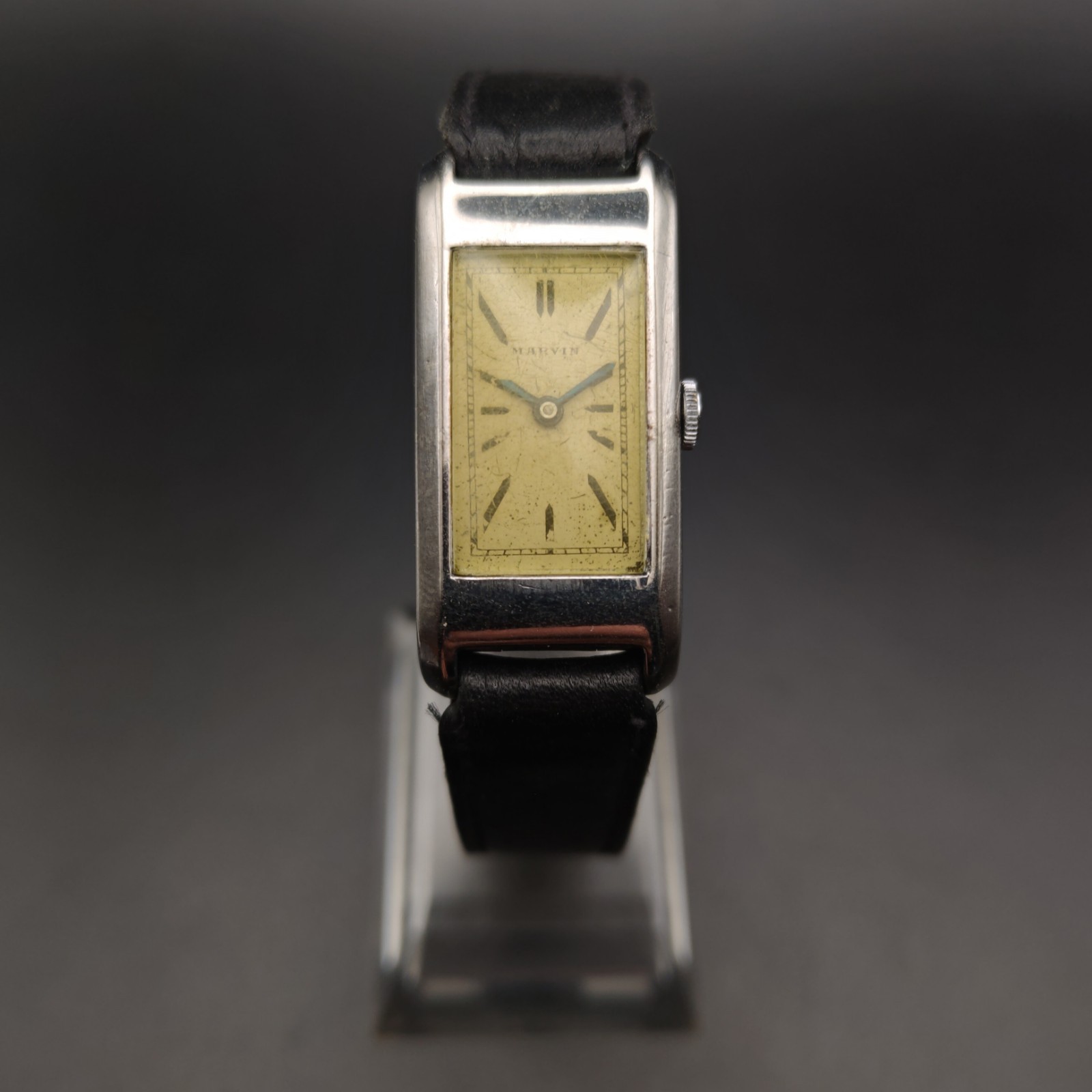 Marvin Tank Vintage Watch Movt Marvin 140 In-house Complete Not Working