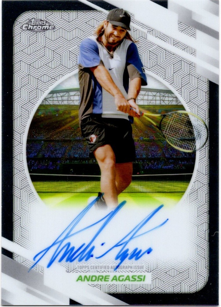 2026 Topps Chrome Tennis Andre Kirk Agassi Auto I #AO-AAI 2026 Topps Chrome Tennis Andre Kirk Agassi Auto I #AO-AAI