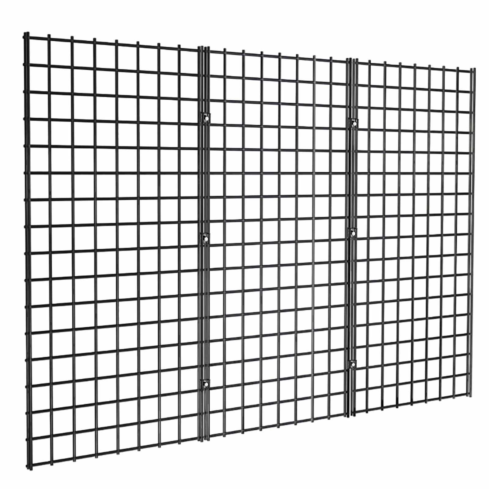 YESON 2' x 4' Black Gridwall Panels, 3-Pack Heavy-Duty Wire Grid Panel with 6... YESON 2' x 4' Black Gridwall Panels, 3-Pack Heavy-Duty Wire Grid Panel with 6...