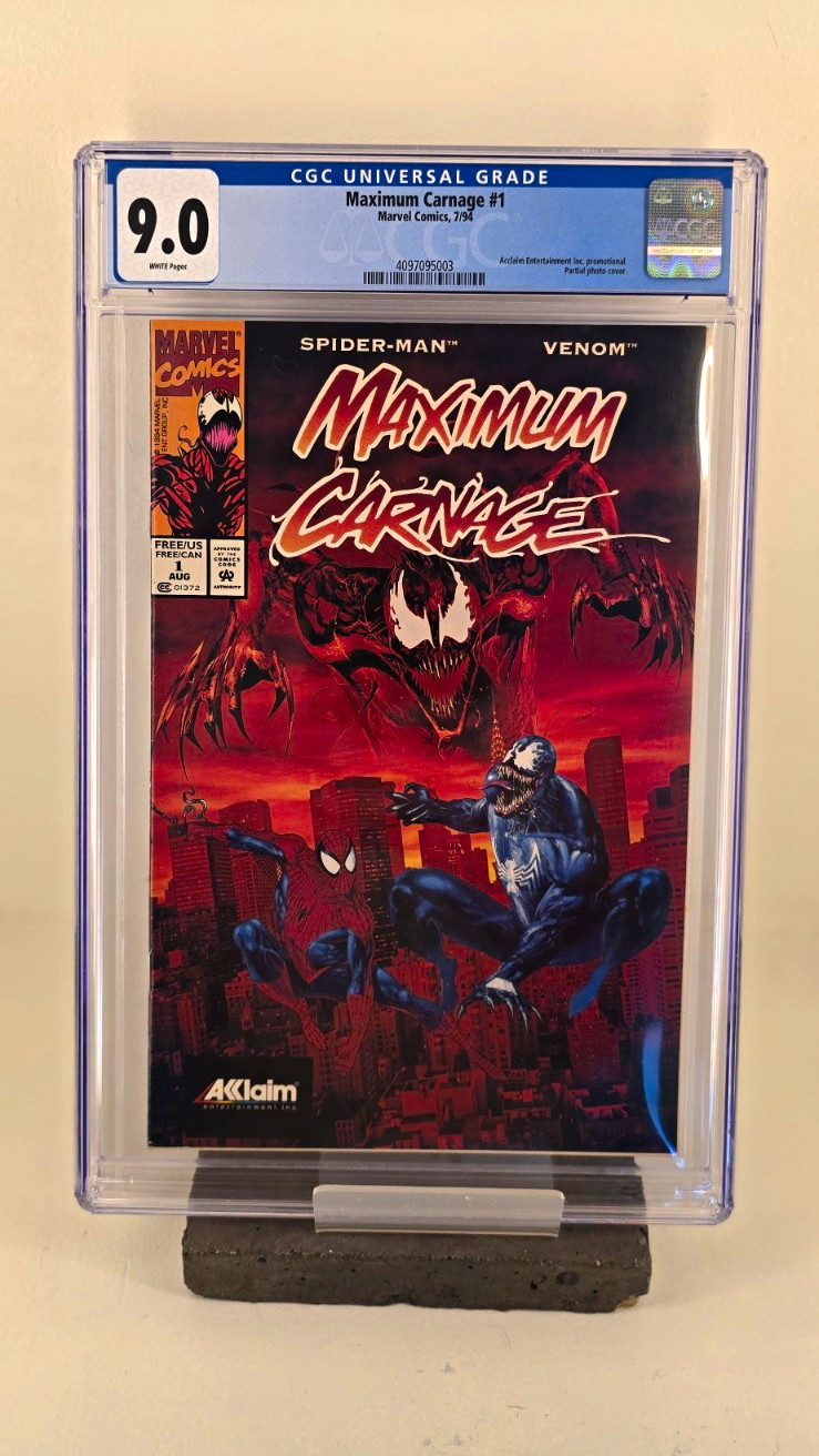 Marvel Maximum Carnage #1 (1994) Spider-Man Venom Carnage CGC 9.0