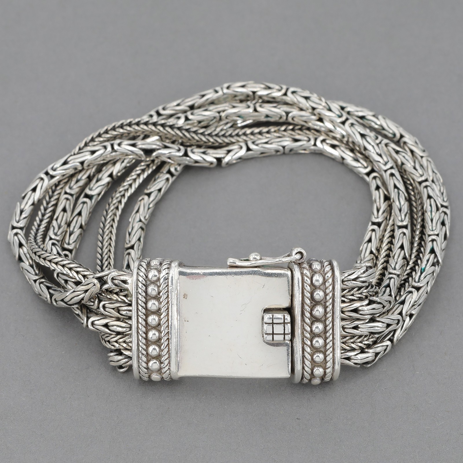 Vintage Silpada Sterling Byzantine Foxtail Six Chain GO GORGEOUS Bracelet B1452 Vintage Silpada Sterling Byzantine Foxtail Six Chain GO GORGEOUS Bracelet B1452