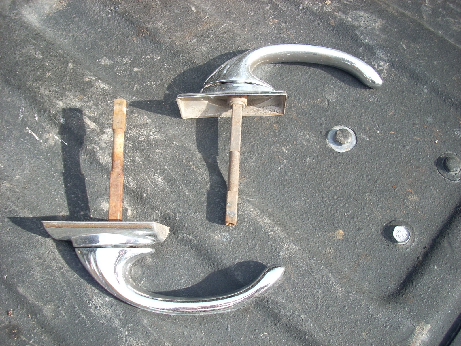 1946 1947 1948 Plymouth Special Deluxe Door Handles Front and Rear Mopar Dodge ?