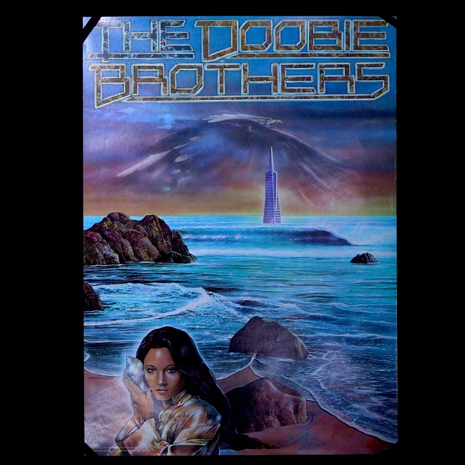 THE DOOBIE BROTHERS 1977 Fault Line Record Store Promo Poster 23x34”