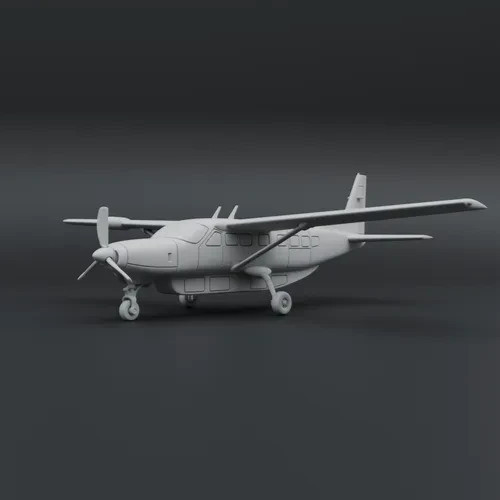 Cessna 208B Grand Caravan Highway Patrol Police Airplane N HO S or O Scale White