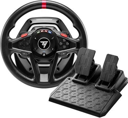 Thrustmaster - T128P, Force Feedback Racing Wheel with Magnetic Pedals Compatibl