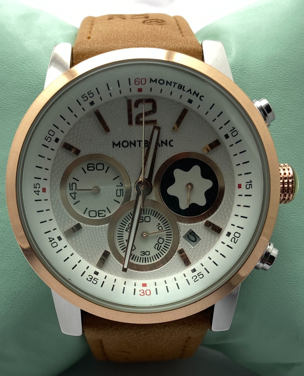Refurbished Montblanc Starwalker White Dial Chrono & Date Quartz Men\'s Watch