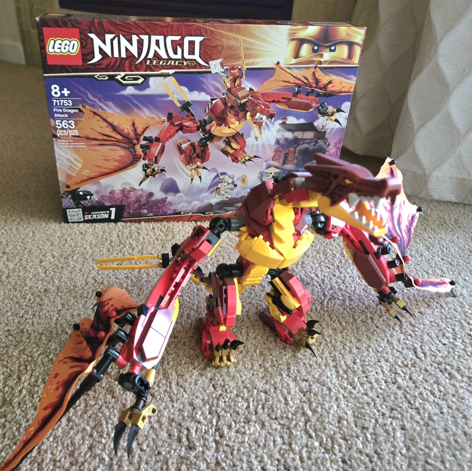 Lego Ninjago Fire Dragon Attack 71753 Building Set - No Minifigures IN BOX Lego Ninjago Fire Dragon Attack 71753 Building Set - No Minifigures IN BOX