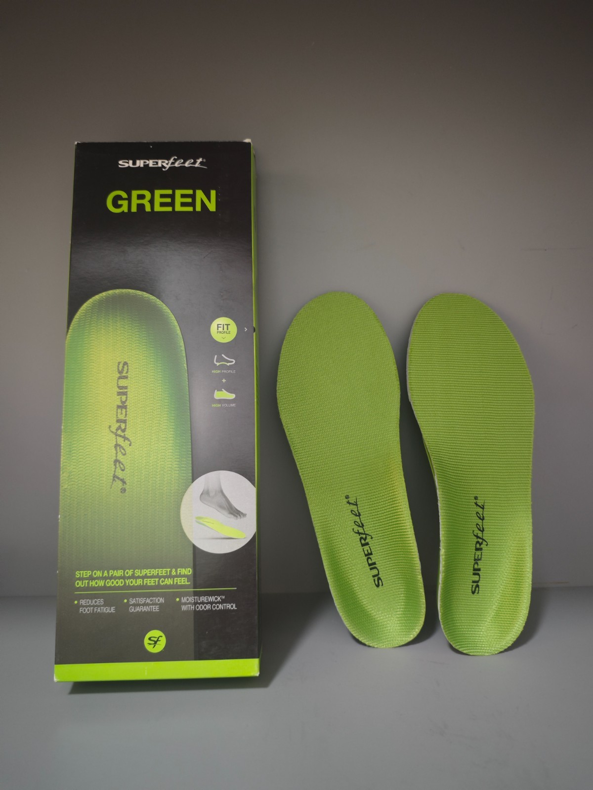 Superfeet Green Insoles, Professional-Grade High Arch Orthotic Insert Size CDEF Superfeet Green Insoles, Professional-Grade High Arch Orthotic Insert Size CDEF