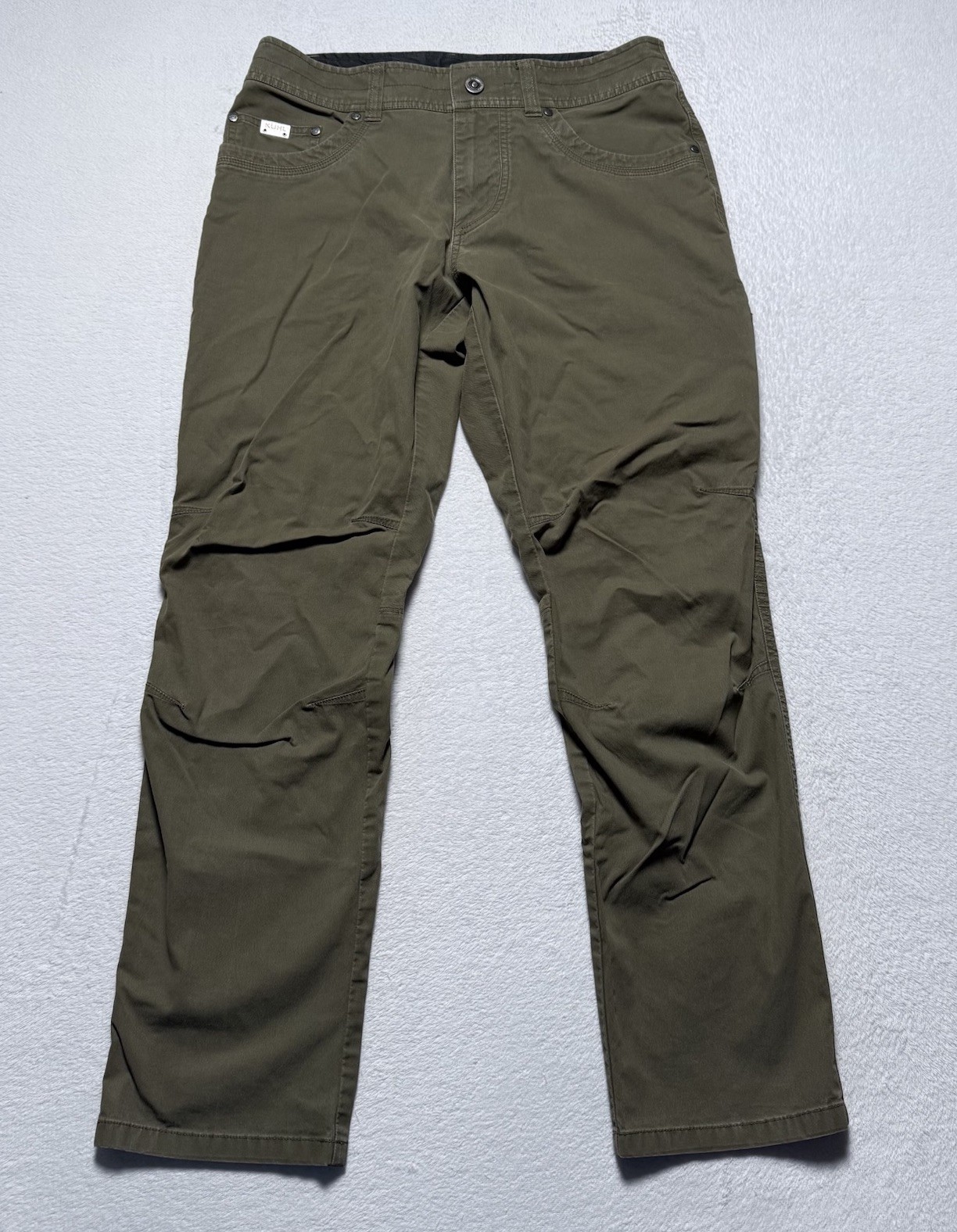 Kuhl Revolvr Rouge Pants Mens 31x30 Green Vintage Patina Dye Hiking Outdoor
