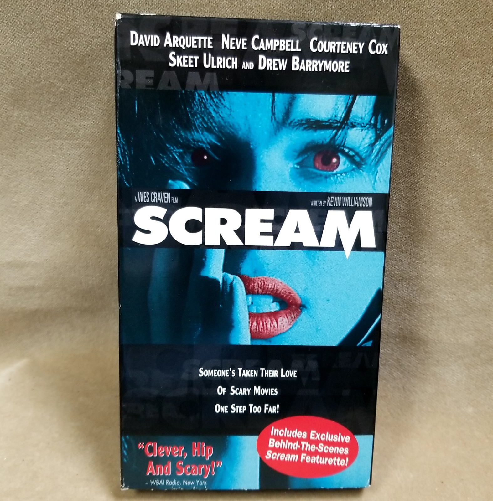 Scream VHS 1996 Neve Campbell Packaging Edition Wes Craven Still Taped