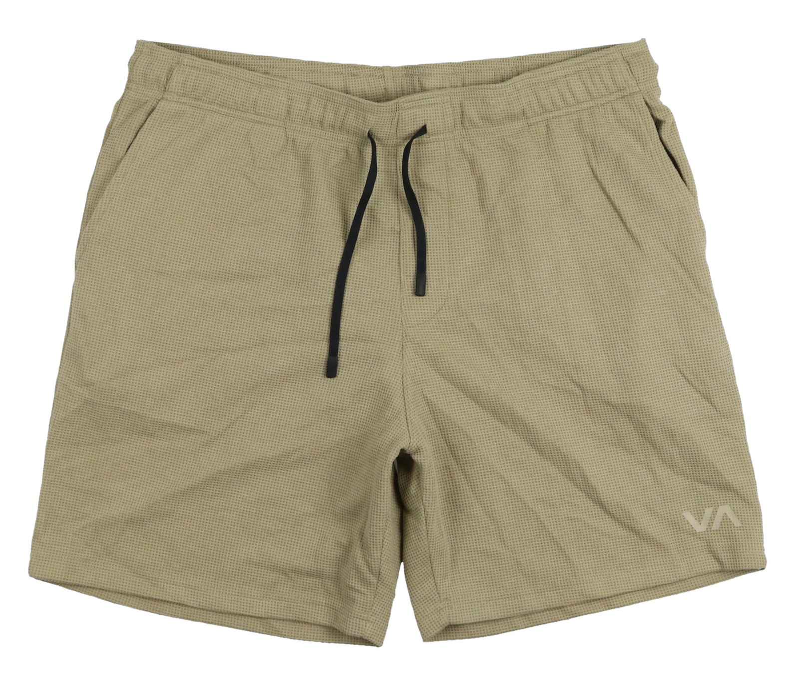 RVCA C-Able Waffle Knit Hybrid Shorts sz L Large Khaki Tan