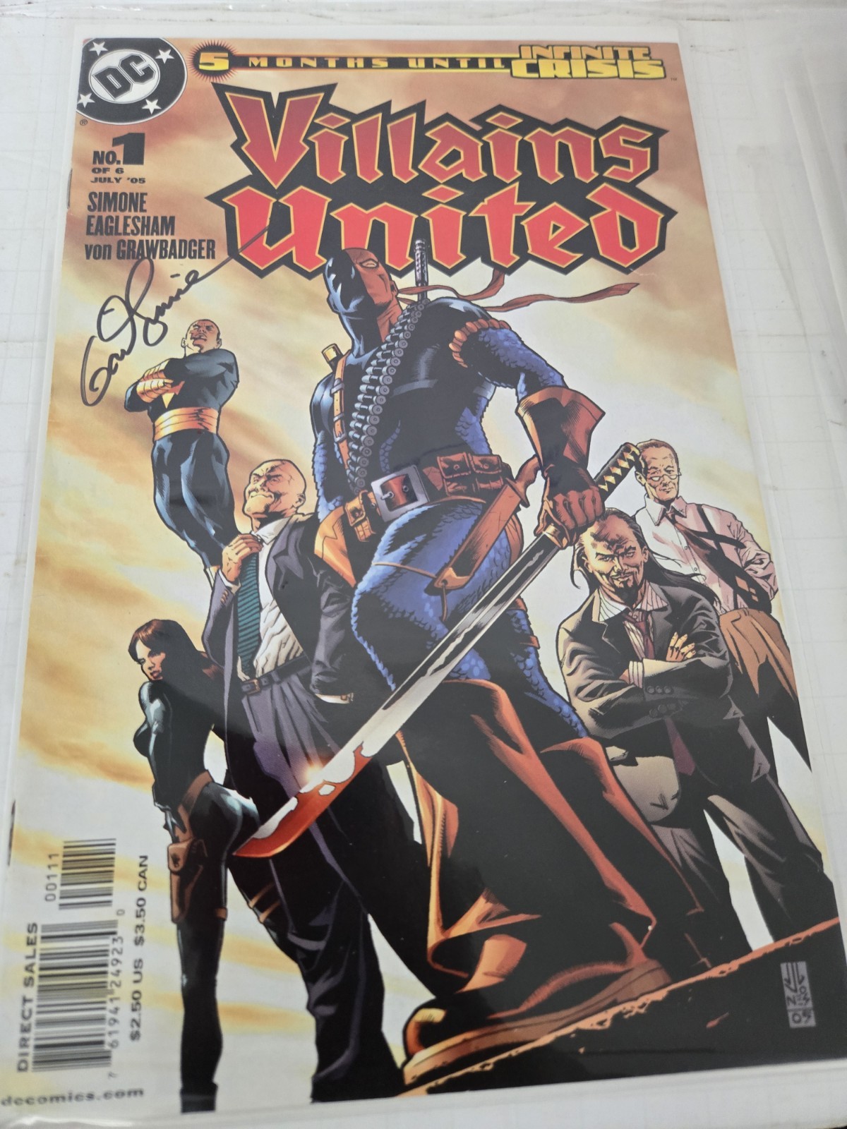 Villains United #1-#6 Plus One Shot All Signed By Gail Simone Villains United #1-#6 Plus One Shot All Signed By Gail Simone