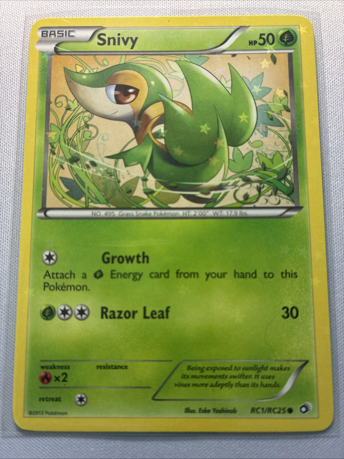 Snivy RC1/RC25 Legendary Treasures: Radiant Collection Holo Snivy RC1/RC25 Legendary Treasures: Radiant Collection Holo
