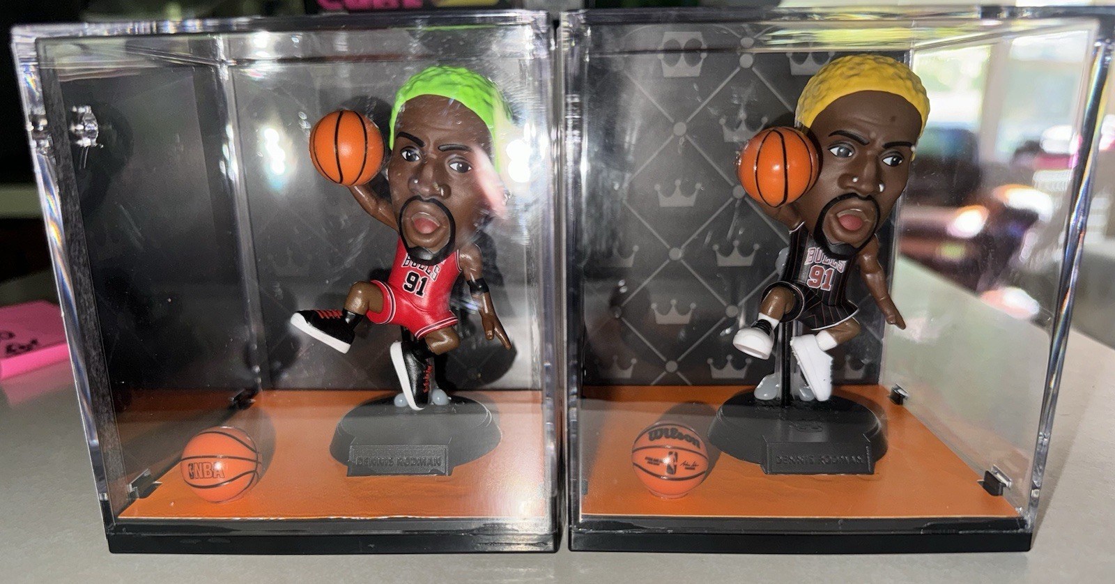 Zuru NBA Ballers-#91 Dennis Rodman, RARE (2)~Display~FREE SHIPPING Zuru NBA Ballers-#91 Dennis Rodman, RARE (2)~Display~FREE SHIPPING
