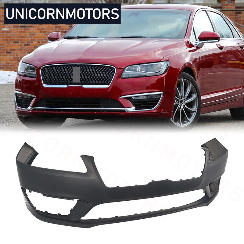 Fit 2017-2020 Lincoln MKZ Front Bumper Cover Compatible Primed w/o Radar Hole