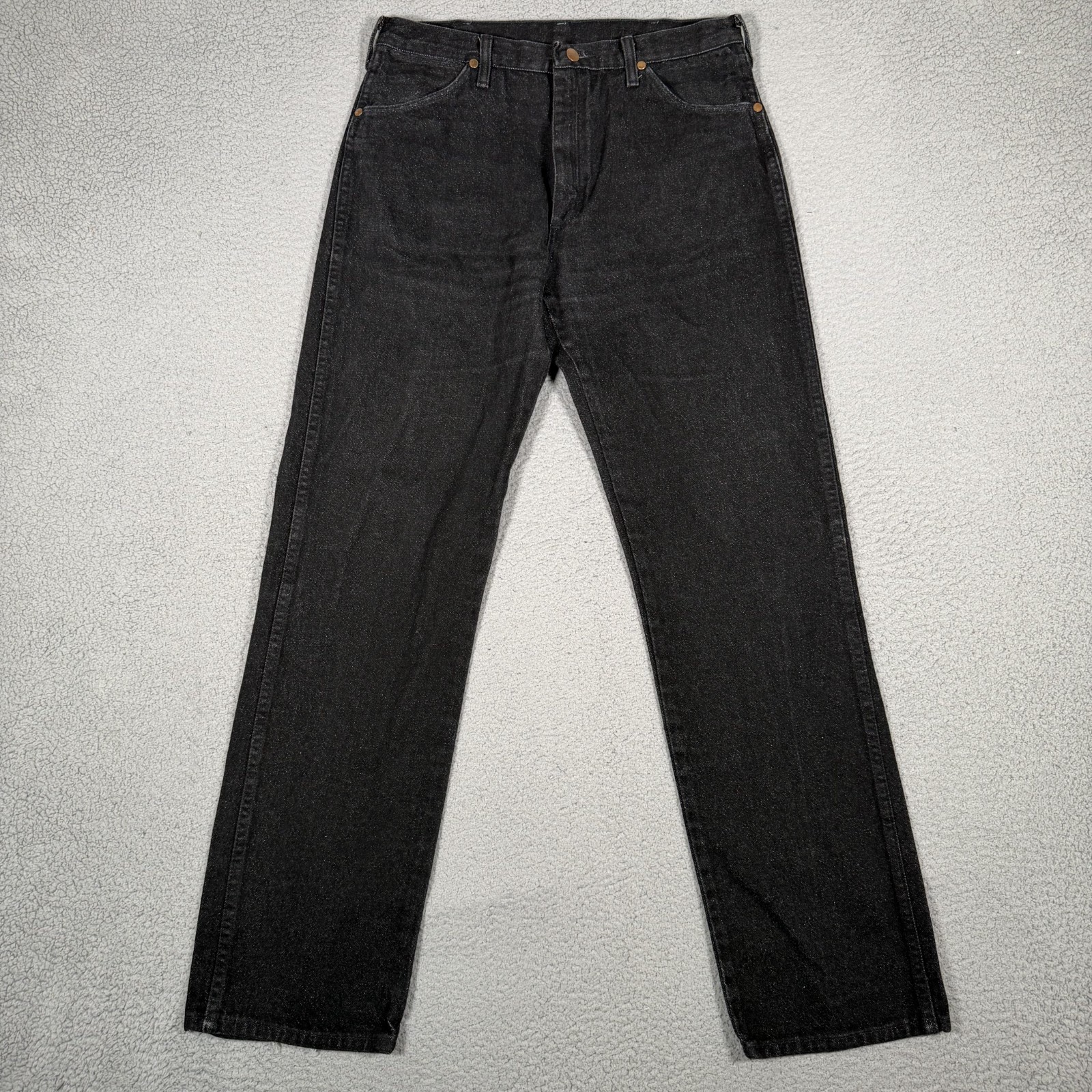 Vintage Wrangler Jeans Mens 32x33 Black 13MWZ Cowboy Cut Denim Casual Preppy USA