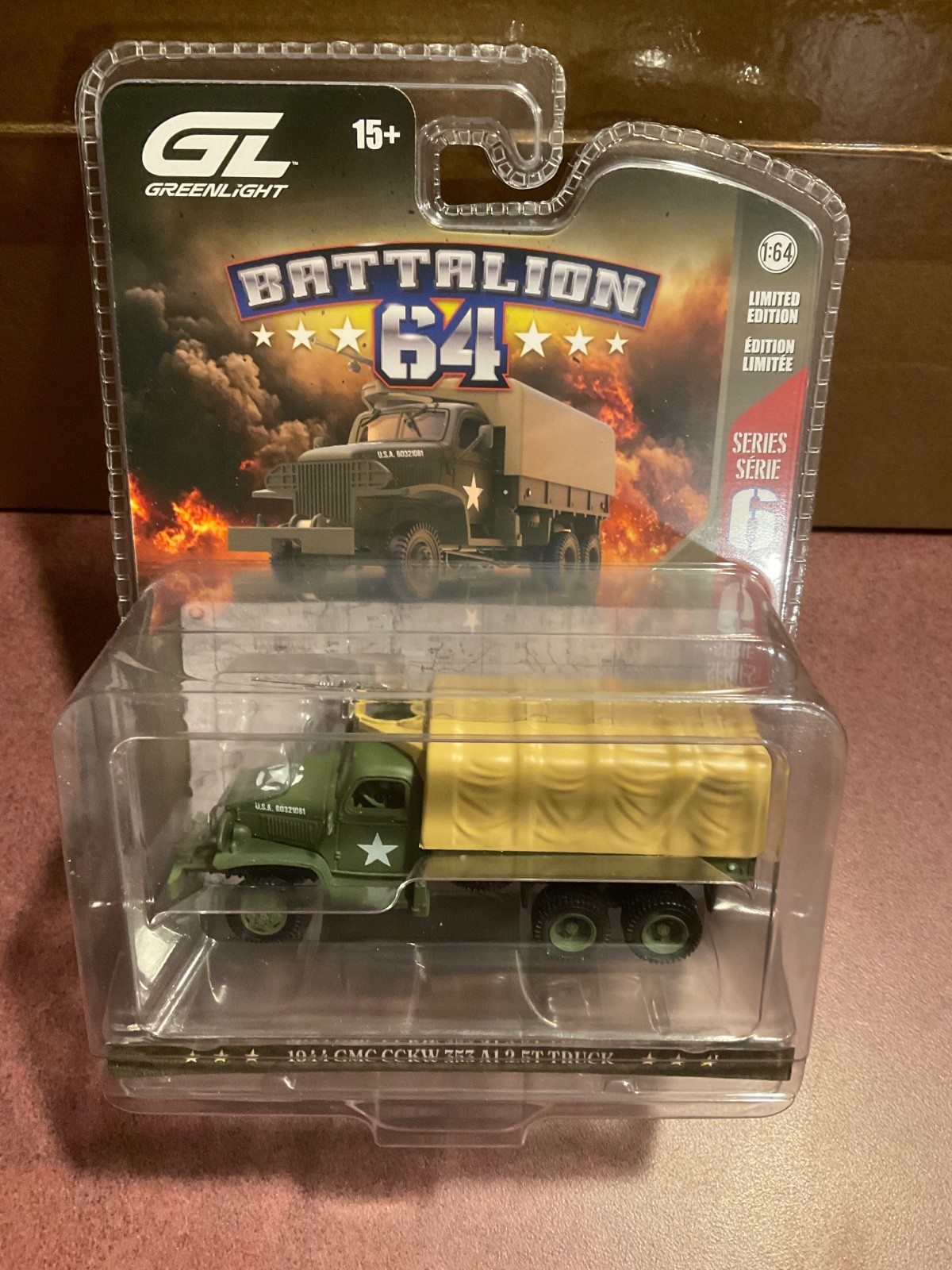 Greenlight Battalion 64.  1944 GMC CCKW 353 A1 2.5 ton truck U.S. ARMY