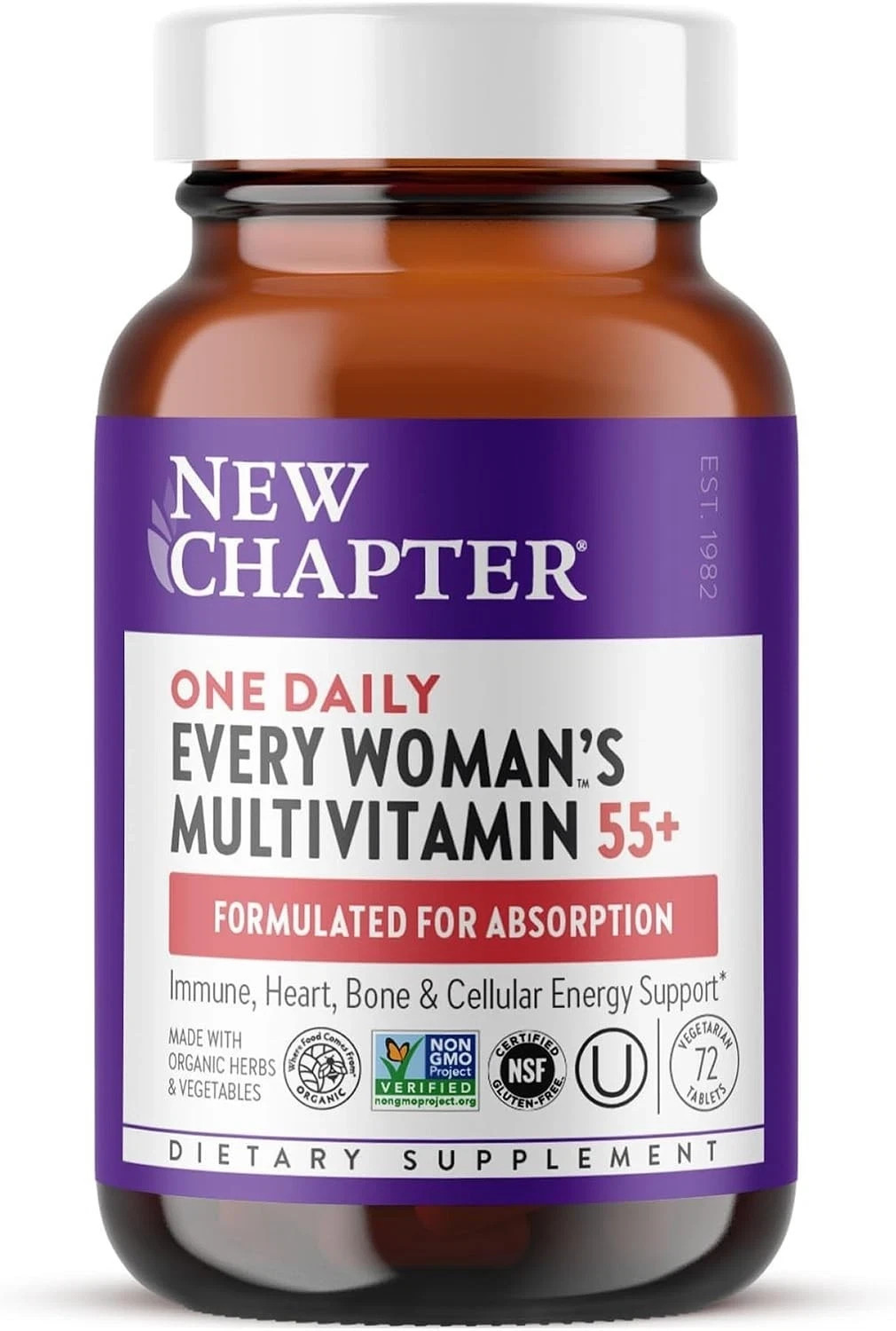 New Chapter Every Woman\'s One Daily 55+ Multivitamin – 72 Tablets