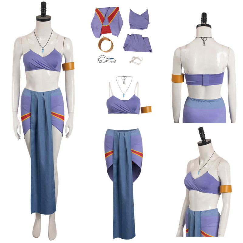 Princess Kida Cosplay Costume Atlantis Dress ComicCon Halloween Women Fancy Suit Princess Kida Cosplay Costume Atlantis Dress ComicCon Halloween Women Fancy Suit