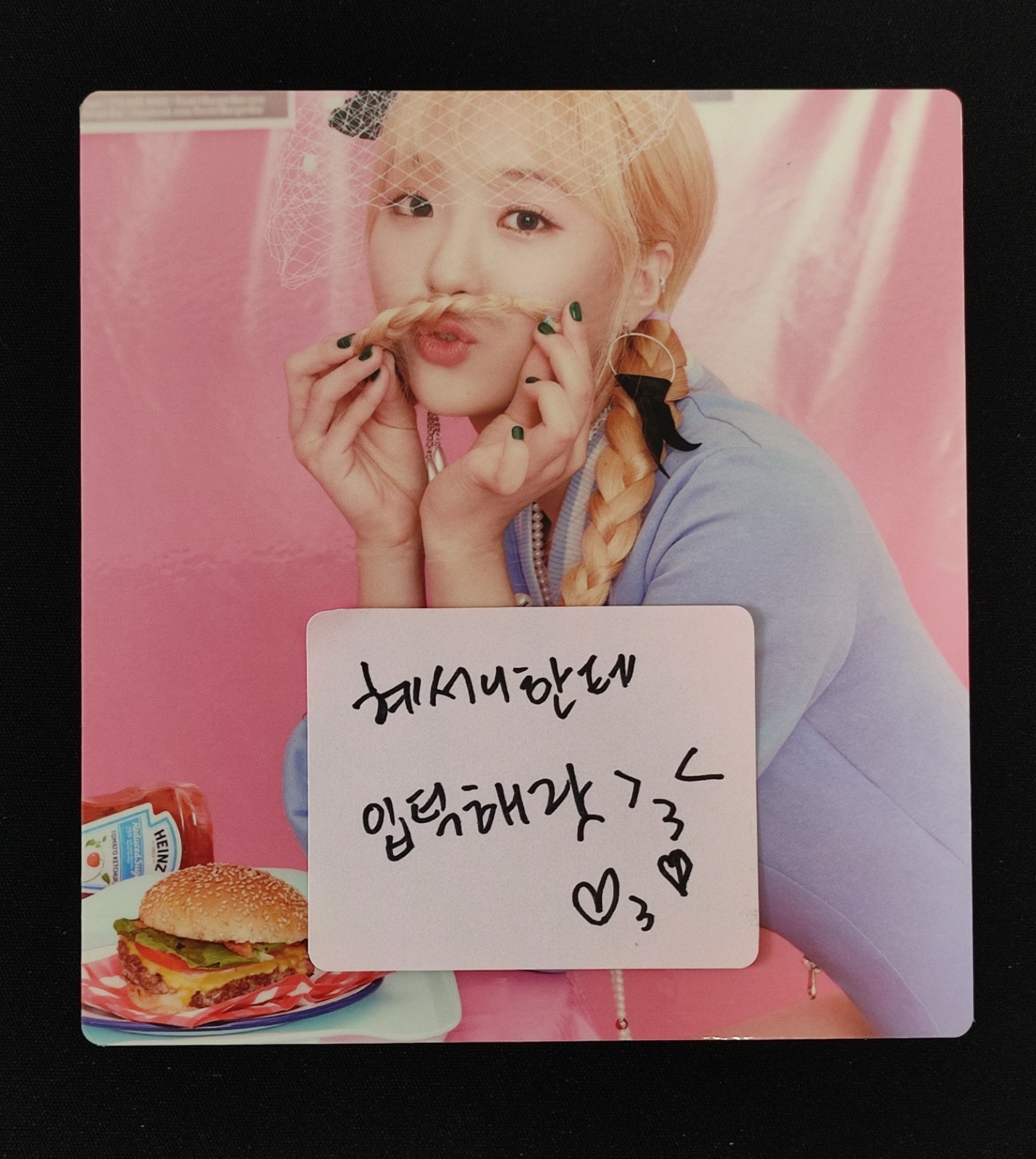 ELRIS (ALICE) Yang Yeonje ( HYESEONG ) Real Hand Signed Autograph Kpop